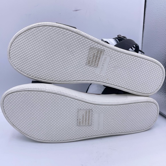 MAURICES black leather ankle strap platform sandals women Size 11 - Picture 8 of 12